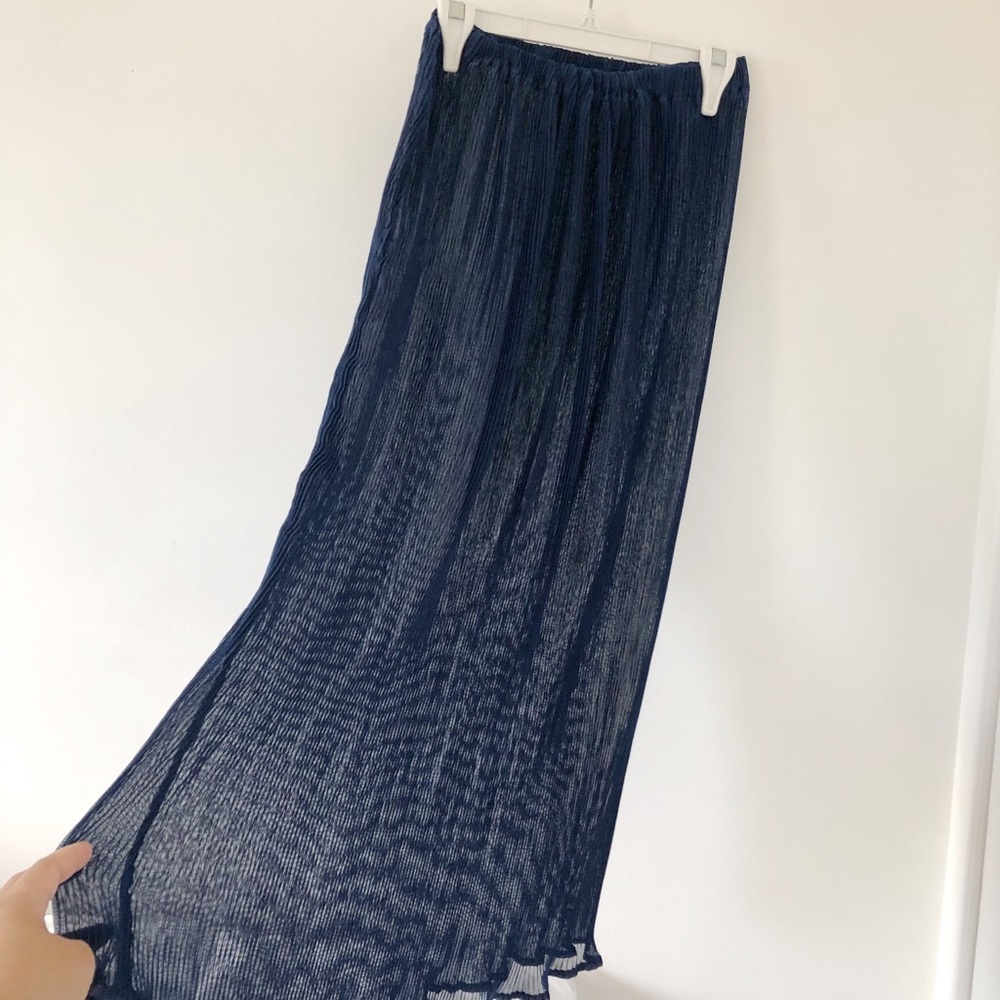 Long quilted skirt coverup